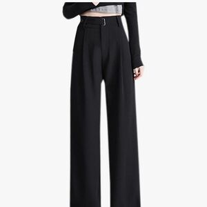 New Betusline Women Dress Pants Black size S